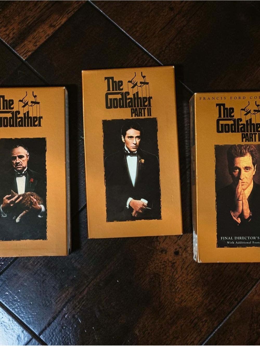 Godfather Trilogy VHS 6 Tape Set Gold Display 1997